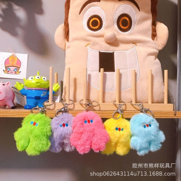 Cute plush doll keychain